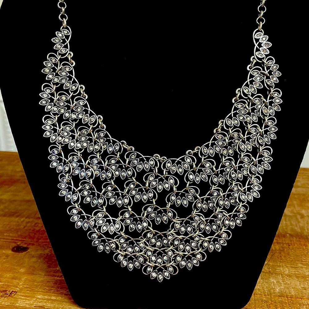 Premier Designs Rhinestone Bib Necklace